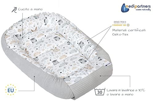 Riduttore Lettino Neonato Medi Partners 100x60x15 foto 6