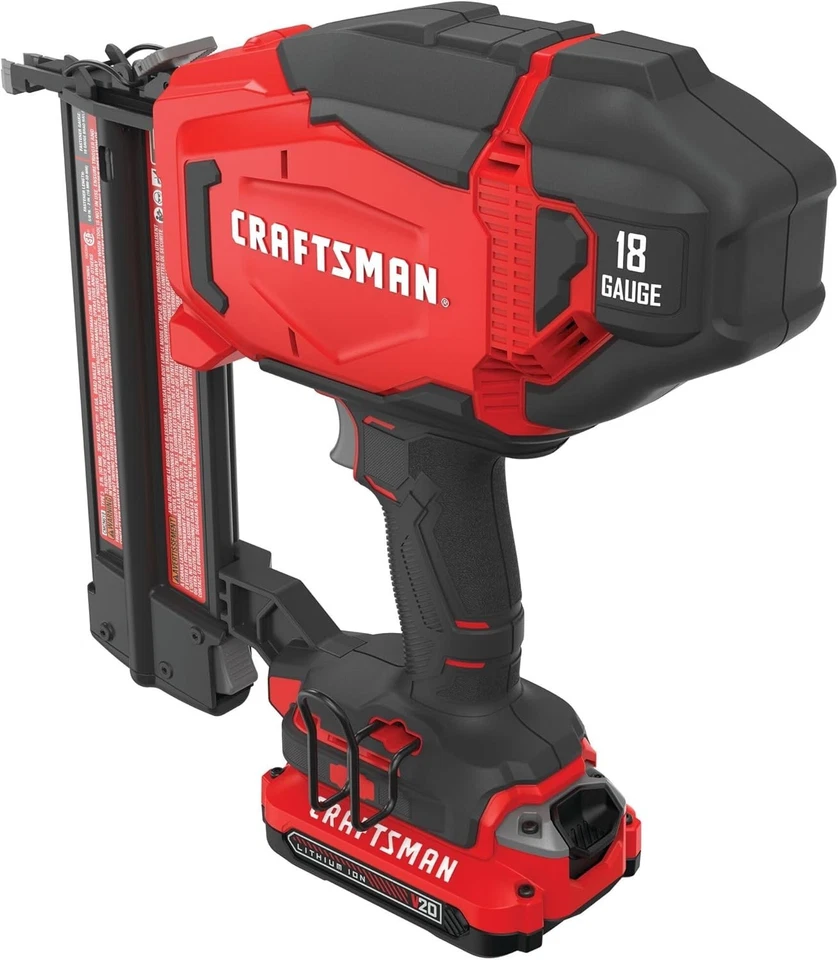 ¡NUEVO! Kit Clavadora Acabado Inalámbrico Craftsman V20 18Ga con Batería y Cargador de 1.5Ah Foto 3 de 4