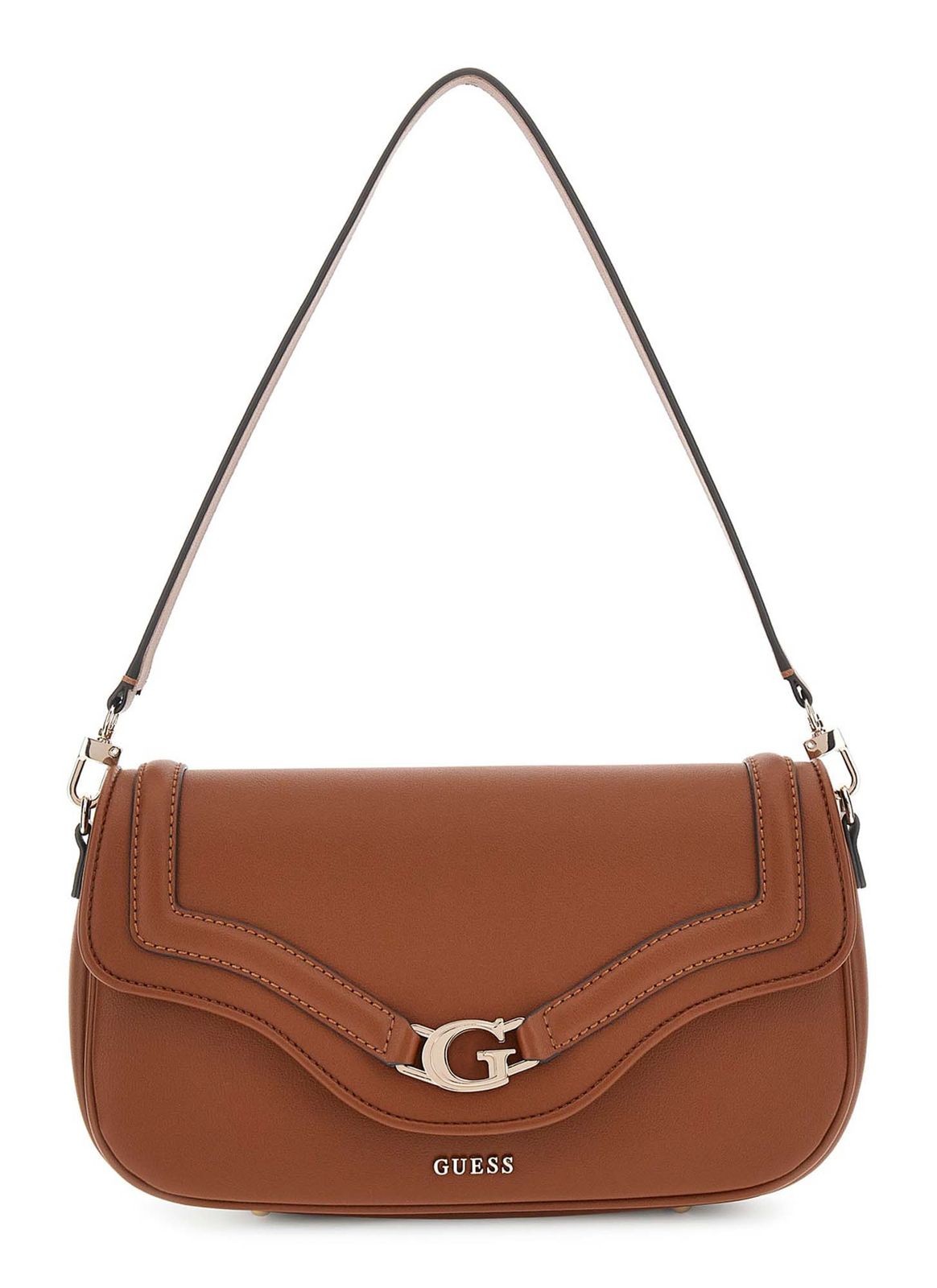 GUESS shoulder bag Dea Flap Shoulder Bag Cognac