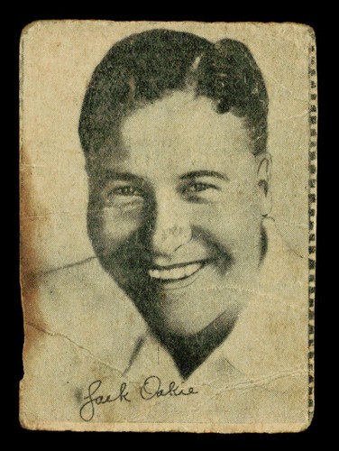 CARTOLINA STRISCIA BIANCA E NERA ATTORE JACK OAKIE ANNI '30 POVERA