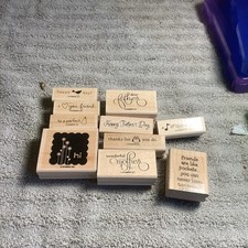 Stampin' Up wood stamp set Lot3