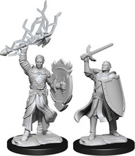 WZK90230 Dungeons  Dragons Unpainted Miniatures: W14 Half-Elf Paladin Male