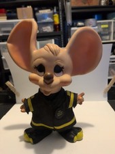 Vintage Topo Gigio Fire Fighter Freddy Coin Bank