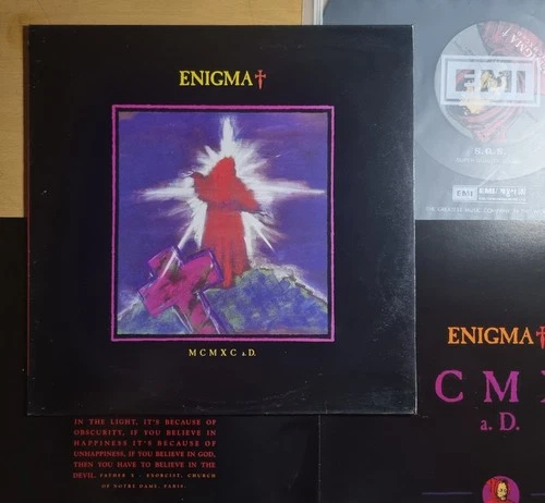 VG+ / ENIGMA - MCMXC a.D. [ 1991 Korea Orig 1st Vinyl ] 4p Insert  No Barcode