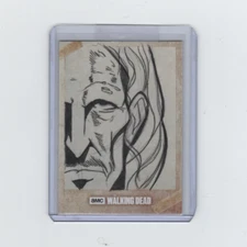 WALKING DEAD ROAD TO ALEXANDRIA DWIGHT SKETCH CARD BY ARTIST PATRICK GILES   1/1