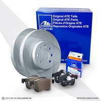 ATE Powerdisc Scheiben 253Mm BeläGe Hinten FüR Audi A3 VW Golf 5 6 Leon Octavia