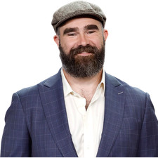 Jason Kelce (Suit) Half Body Buddy Cutout