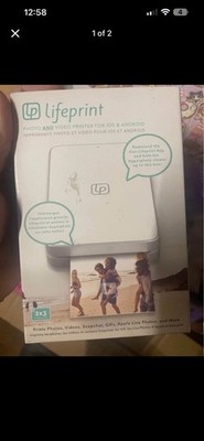 Lifeprint Portable Zink Photo Printer 2x3 Color Output for iOS & Android