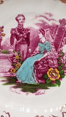 Antique Queen Victoria & Albert Sunderland Luster Cup & Saucer | eBay
