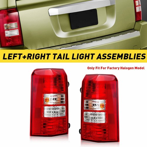 For 2008-2017 Jeep Patriot Tail Lights Brake Replacement Lamps Left+Right Pair - Picture 11 of 13