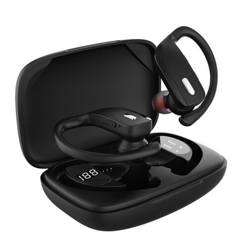 Sweatproof Wireless Bluetooth Earphones Headphones Sport Gym Earbuds with Mic uk - Picture 5 of 12