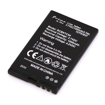 Original Doro Akku 380128 RCBNTC04 Doro Primo 366 / Beafon SL140 SL240 1000mAh