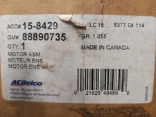 Ac Delco 15-8429 Left Hand Cooling Fan Motor 1992 To 1996 Pontiac Grand Prix