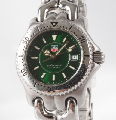 TAG Heuer S/el SEL WG131E Quartz Green Dial 28 mm Ladies | eBay