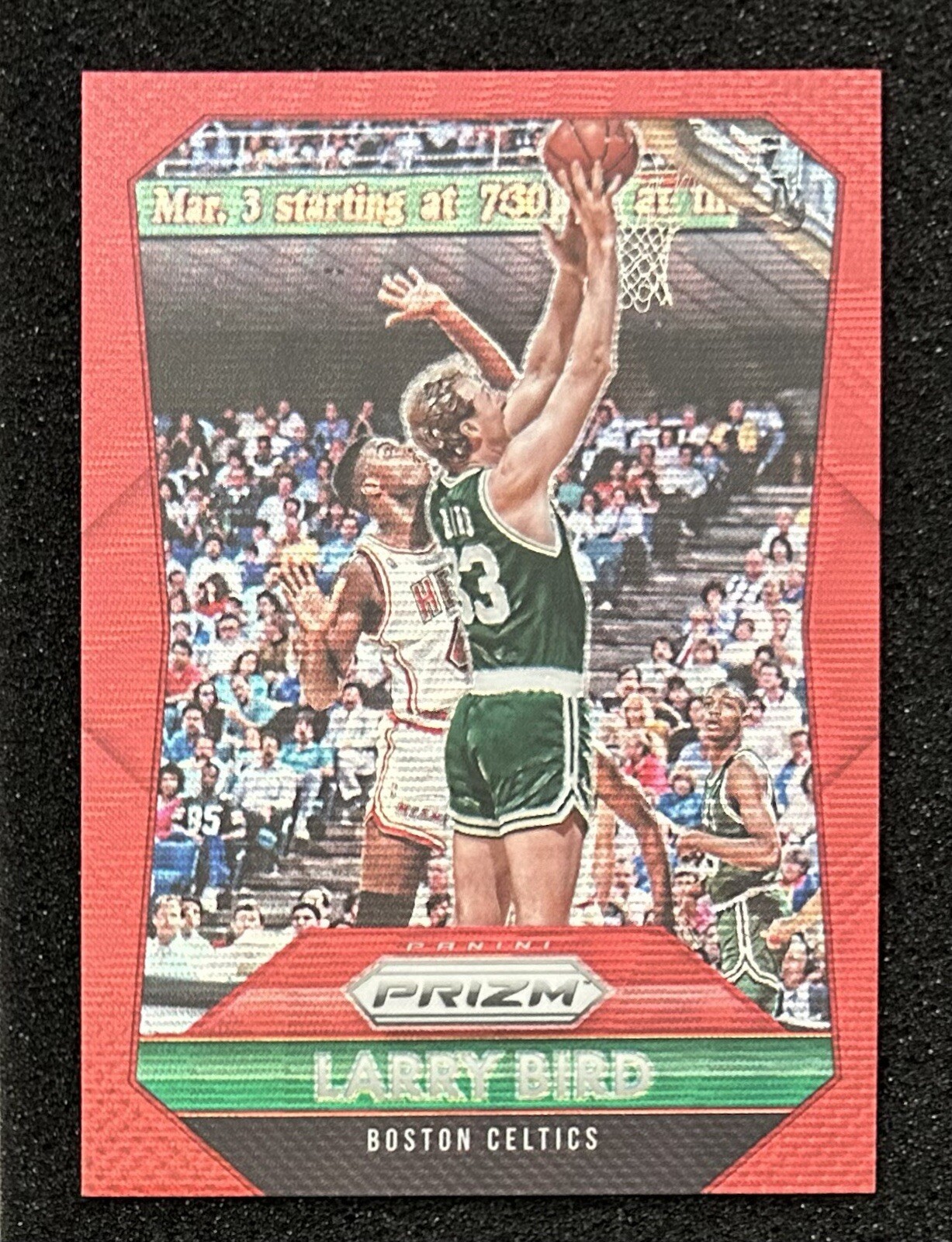 2015 Prizm #261 Larry Bird Red Ruby Wave Prizm /350 SP HOF Celtics