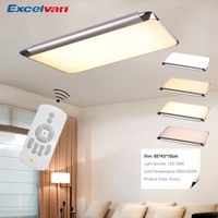 Remote Dimmable 36w Led Ceiling Light Bedroom Kitchen Living Room Lamp 65x43cm Remote Dimmable 36w Led Ceiling Light Bedroom Kitchen Living Room Lamp 65x43cm