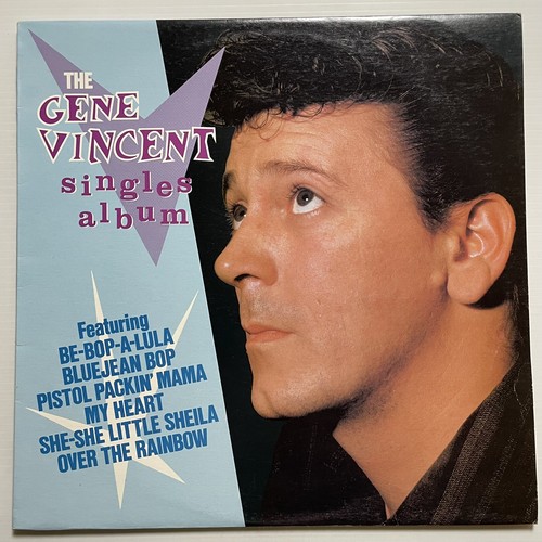 "Álbum de vinilo The Gene Vincent Singles 12"" 33 rpm St-26223 Capitol 1981 mono" - Imagen 7 de 24