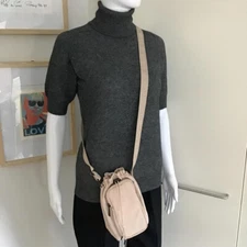 Beige Cross-body Bag/Holds Phone/Water Bottle/Keys Wallet/Brand New
