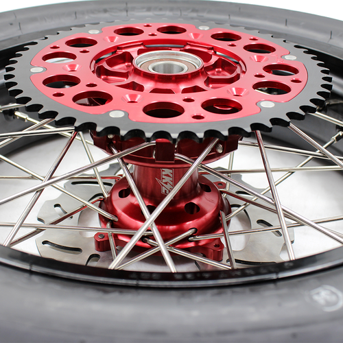 KKE 17" Cush Drive Supermoto Tire Wheels Rim Fit Honda CRF250R 2004-2013 CRF450R - Picture 17 of 17