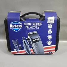 Barbasol Ultimate Grooming Pro Clipper Kit Ear Nose Trimmer With Case Electric