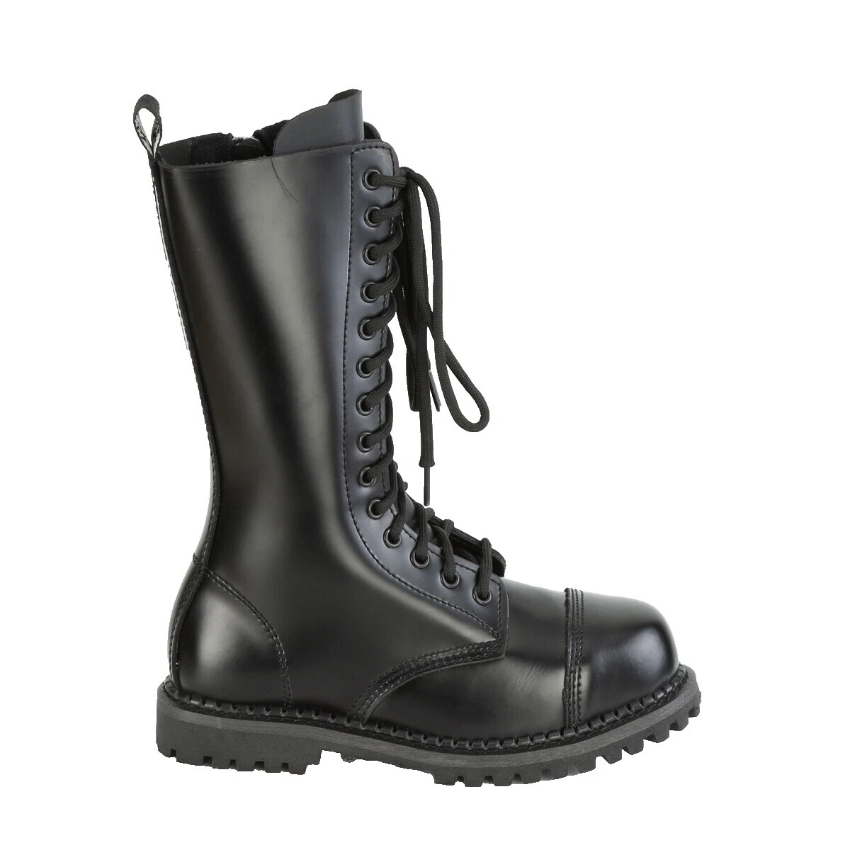 Botas de cuero Black Demonia para hombre