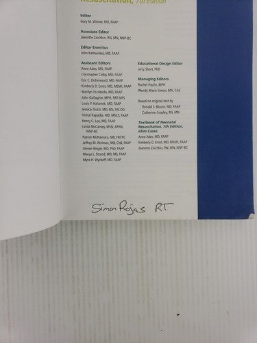 Textbook of Neonatal Resuscitation by Gary M. Weiner (2016, 7th Edition - Imagen 6 de 9