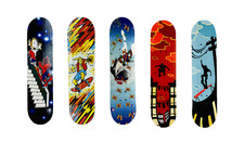 31" Skateboard Adult & Kids Skateboard,Beginners Double Kick Fun Topmen Red UK