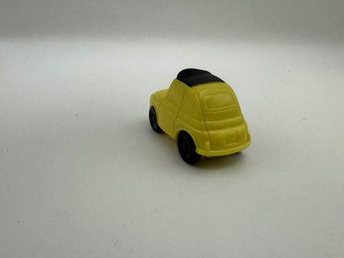 2006 Yellow Luigi Fiat 3" McDonald's Movie Car #7 Disney Pixar Cars - Picture 2 of 5