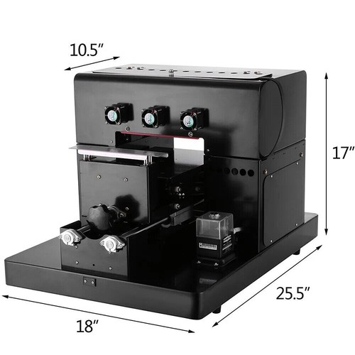 A4 UV-Drucker Flachbett Kleber Etikettendrucker Drucker Printer + UV-Tinte - Bild 13 von 18