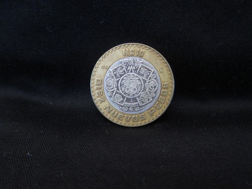 1992-1995 Mexico Bimetallic .925 Sterling Silver Center N$10 Diez Nuevos Pesos 