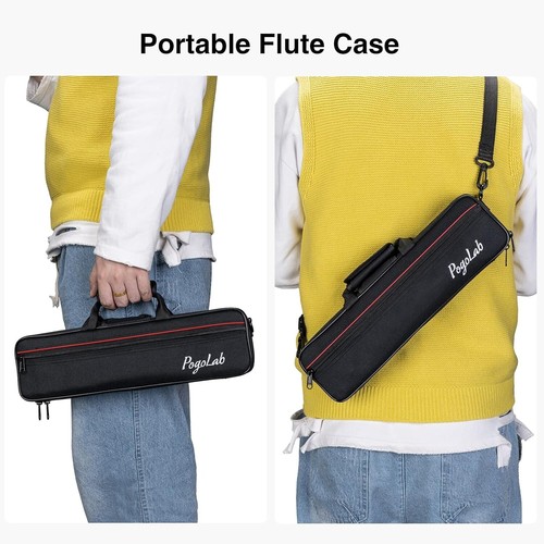 Versatile 16-Key Student Flute in Nickel Finish with Carry Bag & Gloves Included - Picture 8 of 10