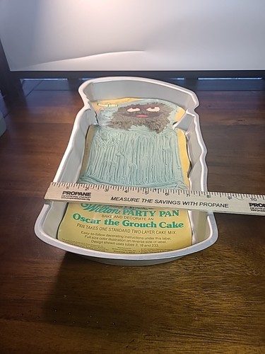 VTG Wilton Cake Pan Sesame Street Oscar the Grouch 1977 #2015-2665 UNUSED - Picture 17 of 21