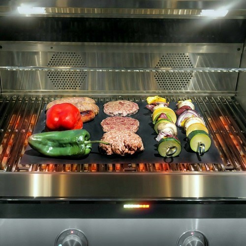 10x Alfombrilla antiadherente para parrilla de barbacoa forros para horno hoja de teflón cocina hornear almohadilla reutilizable - Imagen 9 de 10