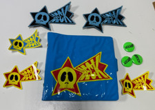 BECK PATCH STICKERS, PIN AND CD CASE PROMOTIONAL SET 9 ITEMS,. VINTAGE ORIGINAL