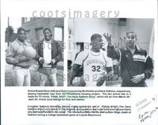 1992 Wire Photo NBA Bo Kimble Actor Duane Davis Movie