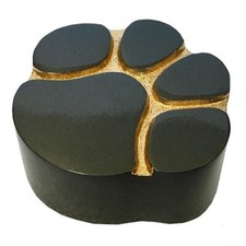 Small/Keepsake 5 Cubic Inch Slate Paw Print Pet Funeral Cremation Urn for Ashes