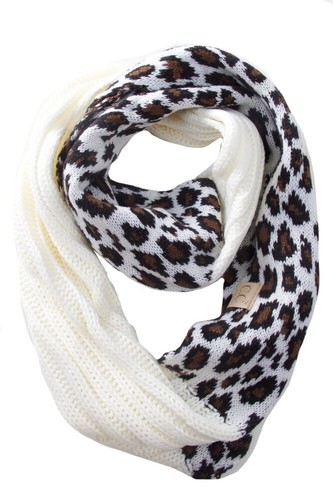 C.C 2-7 years old Kids Children Girl Boy Animal Leopard Soft Ribbed Knit Scarf - Picture 25 of 61