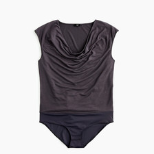 J.Crew 365 stretch cowl bodysuit Black Size L item K1284