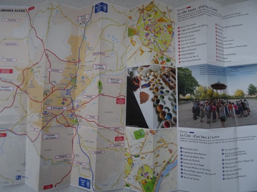 LIMOGES (FRANCE) CITY MAP. PLAN DE VILLE. 2016.Visitors/Tourist.Walking Trail x2 - Imagen 4 de 6