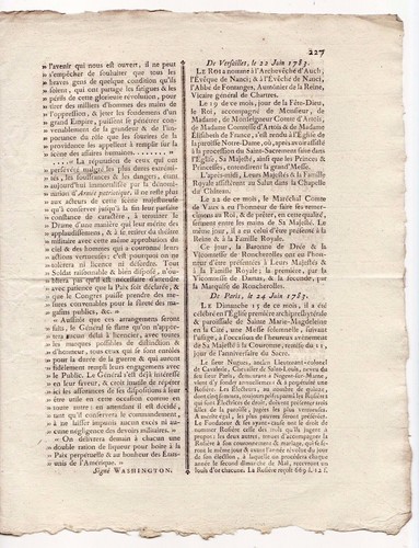 1783 june 24, Georges Washington speech on Peace in original French Gazette - Imagen 7 de 8