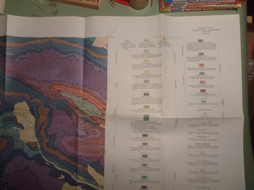 USGS Map GQ-257 Geology Chimney Rock Quadrangle, Montana, 1964 - Picture 2 of 5