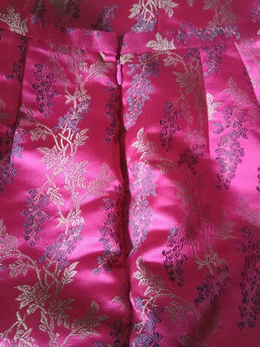 Conjunto de 10 pantalones de traje vintage Susan Bristol forrados de satén Hong Kong Kawaii - Imagen 11 de 13