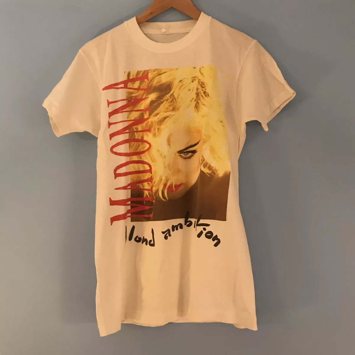 Authentic Madonna Blond Ambition Tour T Shirt Medium - From Chicago Show 1990