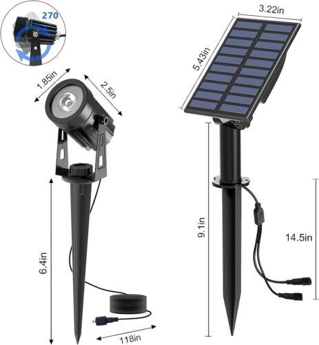 LED Solar Spot Lights Wall Outdoor Garden Yard Path Lamp Security Waterproof - Picture 23 of 74