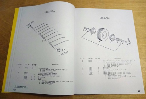 New Holland 311 Hayliner Baler Operator's AND Parts Manual Catalog Book NH - Picture 10 of 10