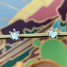 8mm Round Sterling Silver Solitaire Earrings Easy Semi Mount 925 Setting Custom