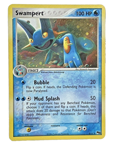 Swampert 5/17 POP Series 1 2004 Holo Rare Pokémon Card TCG LP+