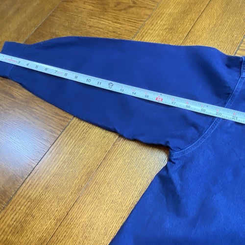 Vintage Double Impact Denim Shirt Button Up Mens Grandad Mandarin Collar Small S - Picture 8 of 11