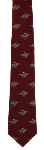 Michelsons of London Jockey on Race Horse Silk Tie - Picture 18 of 18