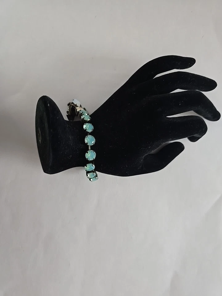 Pulsera Sorrelli Cristales Piedras Lunares Aurora Boreal Tono Bronce 7.5" Foto 3 de 4